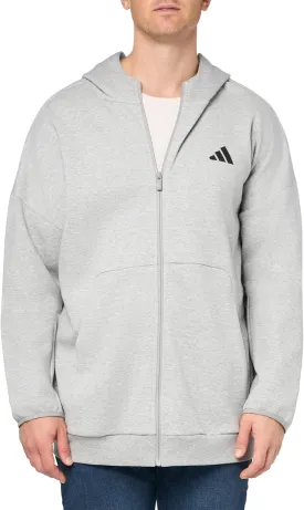 adidas Men's Future Icons Small Logo Full-Zip Hoodie