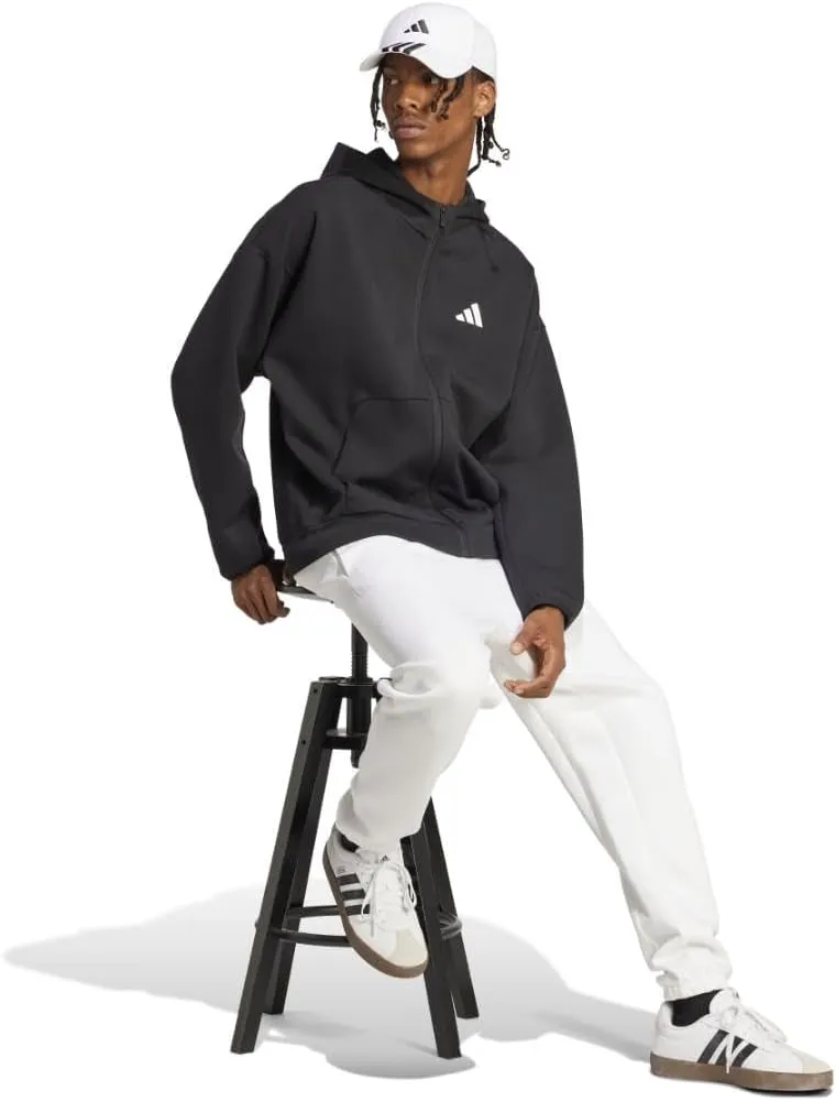 adidas Men's Future Icons Small Logo Full-Zip Hoodie