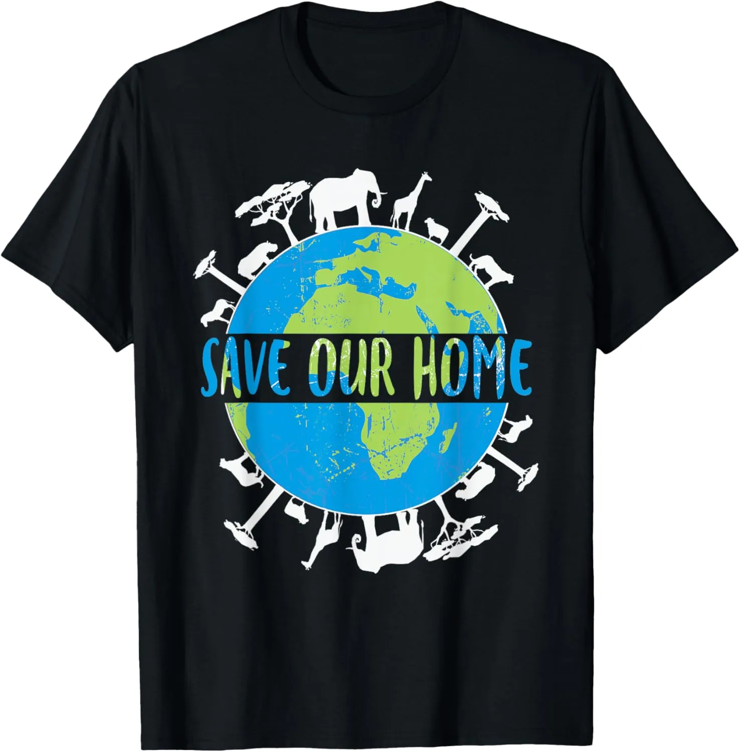Animals Wildlife Conservation Save Our Home Earth Day T-Shirt