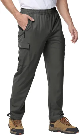 Gopune Men's Lightweight Joggers Quick Dry Hiking Athletic Pants Outdoor Running Casual Track Pants