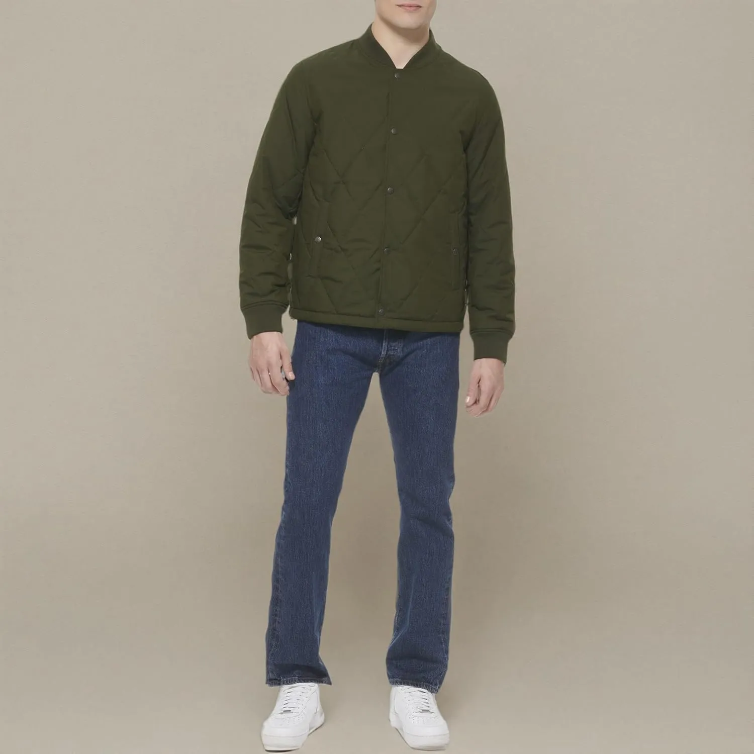 Levi's Men's Quilted Open Bottom Bomber Jacket