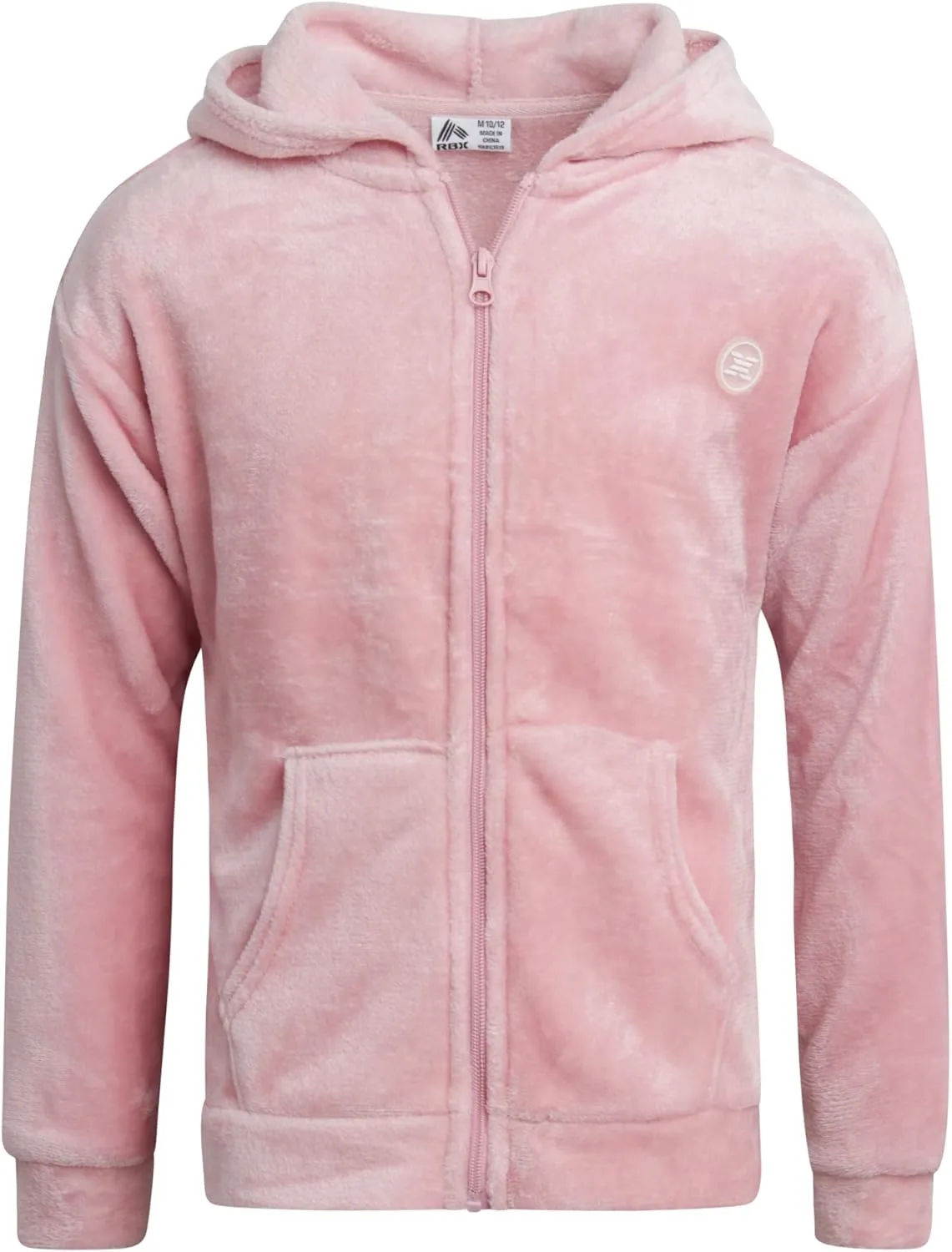 RBX Girls' Sweatshirt - Sherpa Fleece Zip Up Hoodie Sweatshirt - Cozy Casual Fashion Sweatshirt for Girls (7-16)