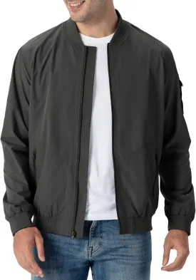 Rdruko Men's Lightweight Bomber Jacket Causal Fashion Stylish Windbreaker Light Jacket