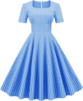 Women Vintage Off Shoulder Rose Embroidered Floral Evening Dress V Neck Short 3/4 Sleeves Wedding Cocktail A Line Midi Gown